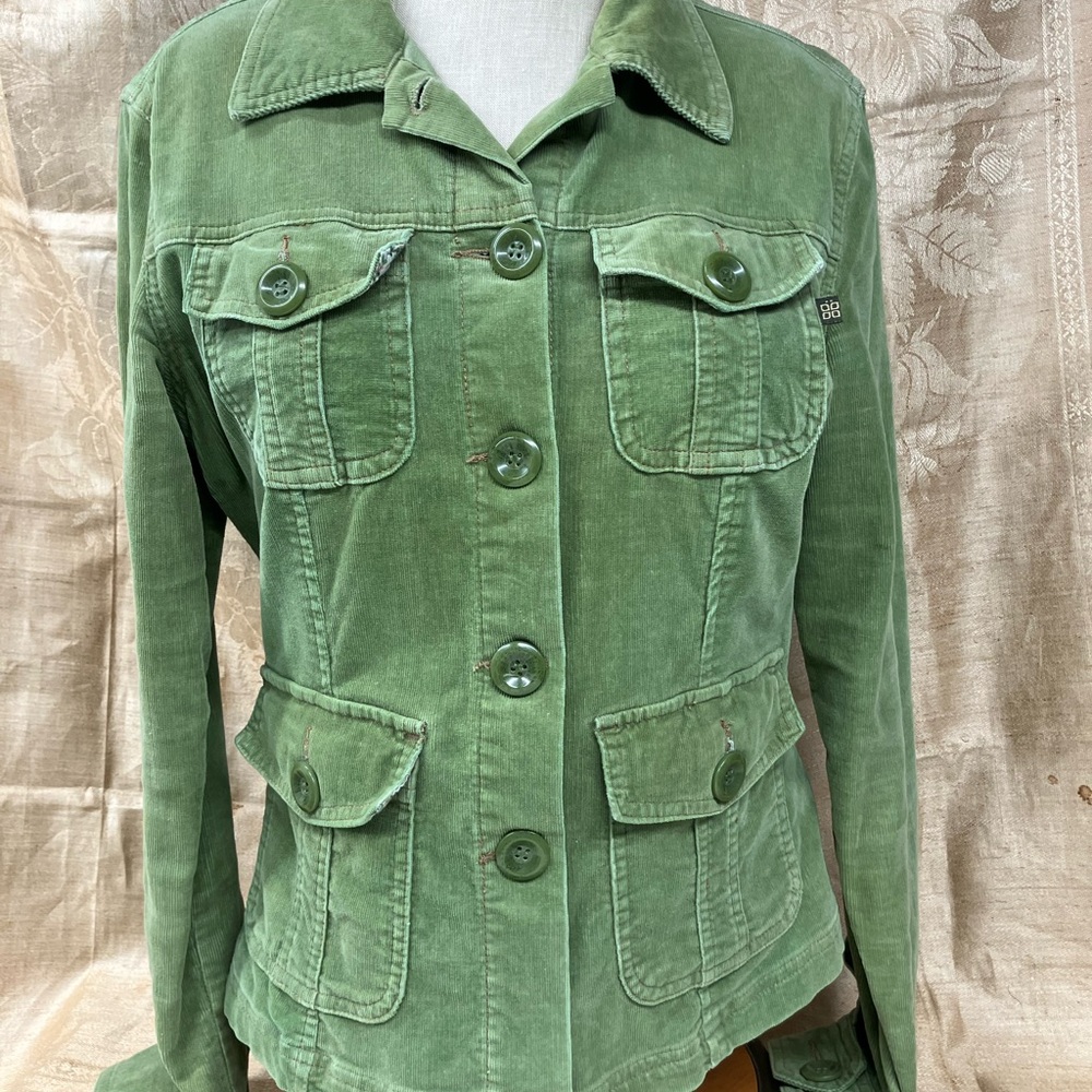 Stylish Green Women's Jean Jacket